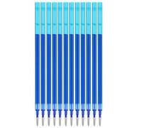 Erasable Rollerball Pen Blue Refill, Pack of 12 Erasable Ballpoint Pen Refills 0,5 mm Erasable Gel Pen Refill for Erasable Pen Rollerball Pen Rollerball Pen Student Student Supplies