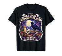 Érase una Vez a Midnight Dreary The Raven Edgar Allan PoE Fan Camiseta