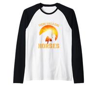 Érase una Vez había una Chica Que amaba a los Caballos, era yo Camiseta Manga Raglan