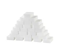 Eraser Esponja Almohadillas sin Rastro de Alta Densidad para el hogar Limpiador de Espuma de melamina Blanc 10x6x2cm 50pcs, esponjas de Scourers
