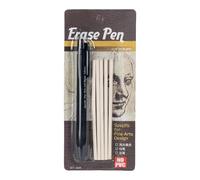 Eraser Retractable - 3.8mm Mechanical Eraser Pen | Precision Refillable Painting Aid for Fine Detail Sketching, Drafting & Drawing, Slim Rubber Stick for Art, School, Office