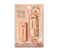 Erasers for Drawing, Capybara-Themed Retractable Pencil Eraser Set, Fun School Rubber Supplies, Perfect for Kids, Students, Teachers, Classroom, Elementary, Middle School, Kindergarten, 9x2.5cm Brown