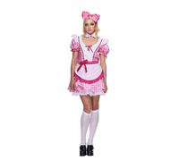 EraSpooky Disfraz de muñeca espeluznante para mujer disfraz de adulto disfraces de muñeca de Halloween vestido elegante para fiesta Size S