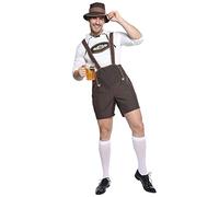 EraSpooky Disfraz de Oktoberfest Bávaro Alemán para Hombre Cosplay Fiesta Traje Divertido para Adultos