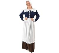 EraSpooky Disfraz de peregrino para mujer Día de Acción de Gracias para adultos atuendos puritanos