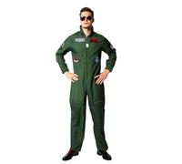 EraSpooky Disfraz de Piloto Aviador para Adulto - Traje de Cosplay para Fiesta de Halloween