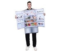 EraSpooky Disfraz de refrigerador para adultos Snacks divertidos de Halloween Trajes de parejas para hombres Mujeres