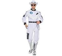 EraSpooky Disfraz de vaquero espacial para hombre disfraz de astronauta para adultos mono de Halloween M