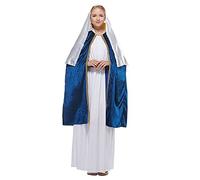 EraSpooky Disfraz de Virgen María para mujer disfraz de Natividad Navidad disfraz para mujer M