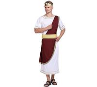EraSpooky Hombre Romano Disfraz Elaborado Vestido César Brutus Túnica Traje