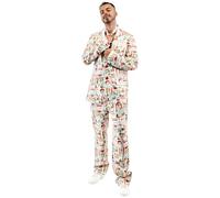 EraSpooky Traje Navideño para Hombre 3 Piezas