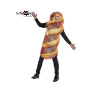 Eraspooky Unisex Bread Baguette Costume Cosplay for Adult Food Tunic Hallowee Christmas Carnival Party Fancy Dress