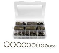 Erato 240 unidades 6-30 mm acero al carbono Junta tórica para tapón de drenaje con caja de almacenamiento anillos de sellado hidráulicos para conexión de tuberías sistema de presión mecánica