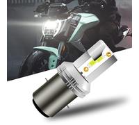Erato Bombilla LED para faro delantero de motocicleta Ba20d S2, 22 W, 12 V/24 V CC, 6500 K, blanca, superbrillante, sin ventilador, haz alto/bajo, doble haz, paquete de 1