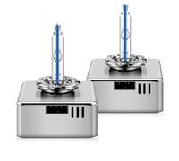 Erato Bombilla para Faros Delanteros de xenón D5S HID 8000K 35W Color Blanco Diamante lámpara de Descarga luz Alta 12V lámpara de Repuesto de xenón Resistente al Agua, 2 Unidades