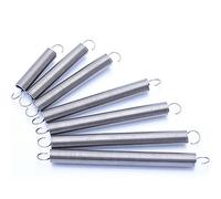 ERBER Muelle de tensión de acero inoxidable Diámetro del alambre de resorte de 0,8 mm Diámetro exterior de 10 mm Extensión de resorte en espiral (color: 150 mm (1 unidad)