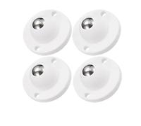 ERBER Ruedas giratorias Autoadhesivas de 4 Piezas con rotación de 360 Grados for Caja de Almacenamiento(White,20PCS)
