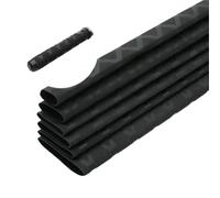 ERBER Tubo termorretráctil antideslizante for caña de pescar, color negro, 15, 18, 20, 22, 25, 28, 30, 35, 40, 45 y 50 mm, con mango aislante, funda impermeable.(Inner diameter 50mm,5 pieces)