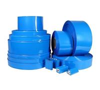 ERBER Tubo termorretráctil de PVC 18650 for batería, color azul, ancho de 29,5 mm a 300 mm, con película protectora aislante, funda for cable de litio(Width 160mm Dia102mm,20 meters)