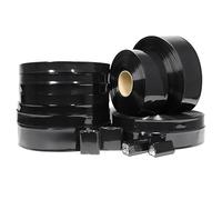 ERBER Tubo termorretráctil de PVC 18650 for batería, color negro, ancho de 29,5 mm a 300 mm, con película protectora aislante, carcasa de litio y funda for cable.(WIDTH 160MM DIA102MM_2 METERS)