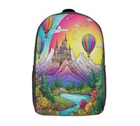 ERBFRIXDB Hot Air Balloon Mochilas Mochila Escolar Para Niños Mochila Escolar Mochila Escolar De Dibujos Animados En 3D De Game Para Niños Estudiantes De Primaria Y Secundaria De 17inch