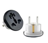 ERBO Adaptador universal de 2 unidades, adaptador de enchufe para Alemania UE, adaptador de enchufe de viaje para Europa, Estados Unidos, Reino Unido, Suiza, China, convertidor de enchufes de viaje