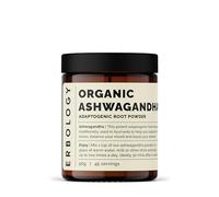 Erbology Ashwagandha en polvo orgánico 90 g - 45 porciones - Ayuda para dormir - Rico en Withanólidos - Obtenido de forma sostenible directamente de la granja en la India - Lote pequeño - Vegano - Sin