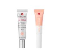 Erborian - CC Cream con Centella Asiatica Clair 15 ml - Crema Correctora de Color + Super BB Concealer Clair 10 ml - Corrector de Tratamiento de Alta Cobertura Enriquecido