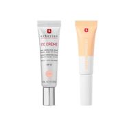 Erborian - CC Cream con Centella Asiatica Clair 15 ml - Crema Correctora de Color + Super BB Concealer Nude 10 ml - Corrector de Tratamiento de Alta Cobertura Enriquecido