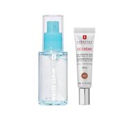 Erborian - Dúo Summer Glow - Hidrata y Unifica el Tono de la Piel - Enriquecido con Ácido Hialurónico - CC Cream 15 ml + Water Serum 30 ml - Cosmética Coreana