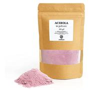 ERBOTECH, Acerola en Polvo, Paquete de 100 gr, Fuente Natural de Vitamina C, con Propiedades Antioxidantes, Vegano