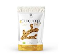 ERBOTECH Cúrcuma BIO cápsulas, envase de 100g, aprox. 140 cápsulas, 100% pura y ecológica, concentrada y sin aditivos, complemento alimenticio natural, vegano