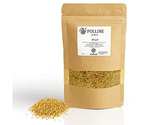 ERBOTECH Polen de Abeja Italiano Bolista de 200 g, Multivitamínico con un Alto Contenido de Vitaminas, Hierro, Zinc e Magnesio, Puro al 100%, Made in Italy, Materia Prima para Jalea Real