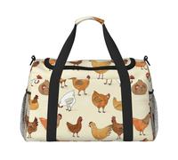 ERCgad A Brood Of Chickens - Bolsa de viaje de mano para mujeres y hombres, ligera, para fin de semana, escapada, negocios, hombro