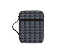 ERCgad Bandera Americana delgada línea azul impresa hombres mujeres pastor bolsa de almacenamiento de la Biblia suave regalo iglesia hogar viajes