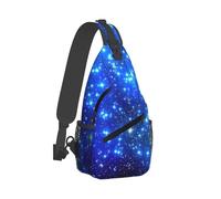 ERCgad Blue Shining Stars Print Cross Chest Bag Diagonally - Mochila unisex de alta capacidad para viajes diarios