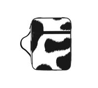ERCgad Bolsa de almacenamiento de la Biblia con estampado de leopardo blanco y negro para hombres y mujeres, bolsa de almacenamiento suave para escrituras, regalo, iglesia, hogar, viajes
