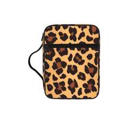 ERCgad Bolsa de almacenamiento de la Biblia con estampado de leopardo para hombres y mujeres, bolsa de almacenamiento suave para escrituras, regalo para iglesia, hogar, viajes