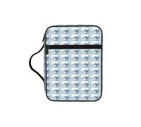 ERCgad Bolsa de almacenamiento de la Biblia con estampado de muñeco de nieve feliz de Navidad, para hombres y mujeres, pastores, soporte suave para escrituras, regalo, iglesia, hogar, viajes