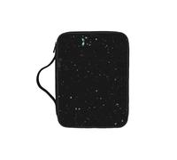 ERCgad Bolsa de almacenamiento de la Biblia con estampado de purpurina negra para hombres y mujeres, bolsa de almacenamiento suave para escrituras, regalo para iglesia, hogar, viajes