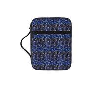 ERCgad Bolsa de almacenamiento de la Biblia con estampado que brilla en la oscuridad, para hombres y mujeres, pastores, soporte suave para escrituras, regalo, iglesia, hogar, viajes