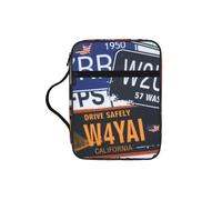 ERCgad Bolsa de almacenamiento de la Biblia con impresión de matrícula, para hombre, mujer, pastores, blando, para regalo, iglesia, hogar, viajes