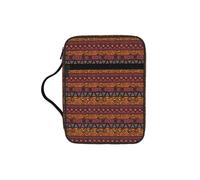 ERCgad Bolsa de almacenamiento de la Biblia de tela de barro africano con estampado tribal para hombres y mujeres, bolsa de almacenamiento de la Biblia, soporte suave para escrituras, regalo, iglesia