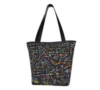 ERCgad Bolsa de hombro para mujer con estampado de fórmula matemática, versátil, casual, para uso diario, viajes