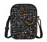 ERCgad Bolso bandolera para mujer, diseño de fórmula matemática, bolso de viaje, trabajo, oficina, fiesta, uso diario