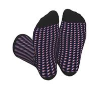 ERCgad Calcetines con estampado de galaxia en el universo para hombres y mujeres, regalo elegante, transpirables, deportivos, suaves, para todas las estaciones, 3 Negro, Altoa única