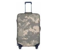 ERCgad Funda protectora para maleta de viaje de negocios, universal, con estampado de camuflaje digital del ejército, funda lavable, White, M, Clásico