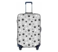 ERCgad Funda universal para maleta, diseño de huellas de animales, funda lavable para equipaje diario, White, M, Clásico
