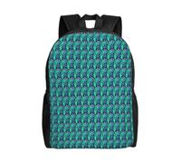 ERCgad Green Aliens Print - Mochila unisex de doble hombro, ligera, para viajes, trabajo, senderismo, mochila