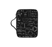 ERCgad - Ilustración abstracta de ciencia química con impresión 3D para hombres y mujeres, pastores, bolsa de almacenamiento bíblico, soporte suave para las escrituras, regalo para la iglesia, viajes